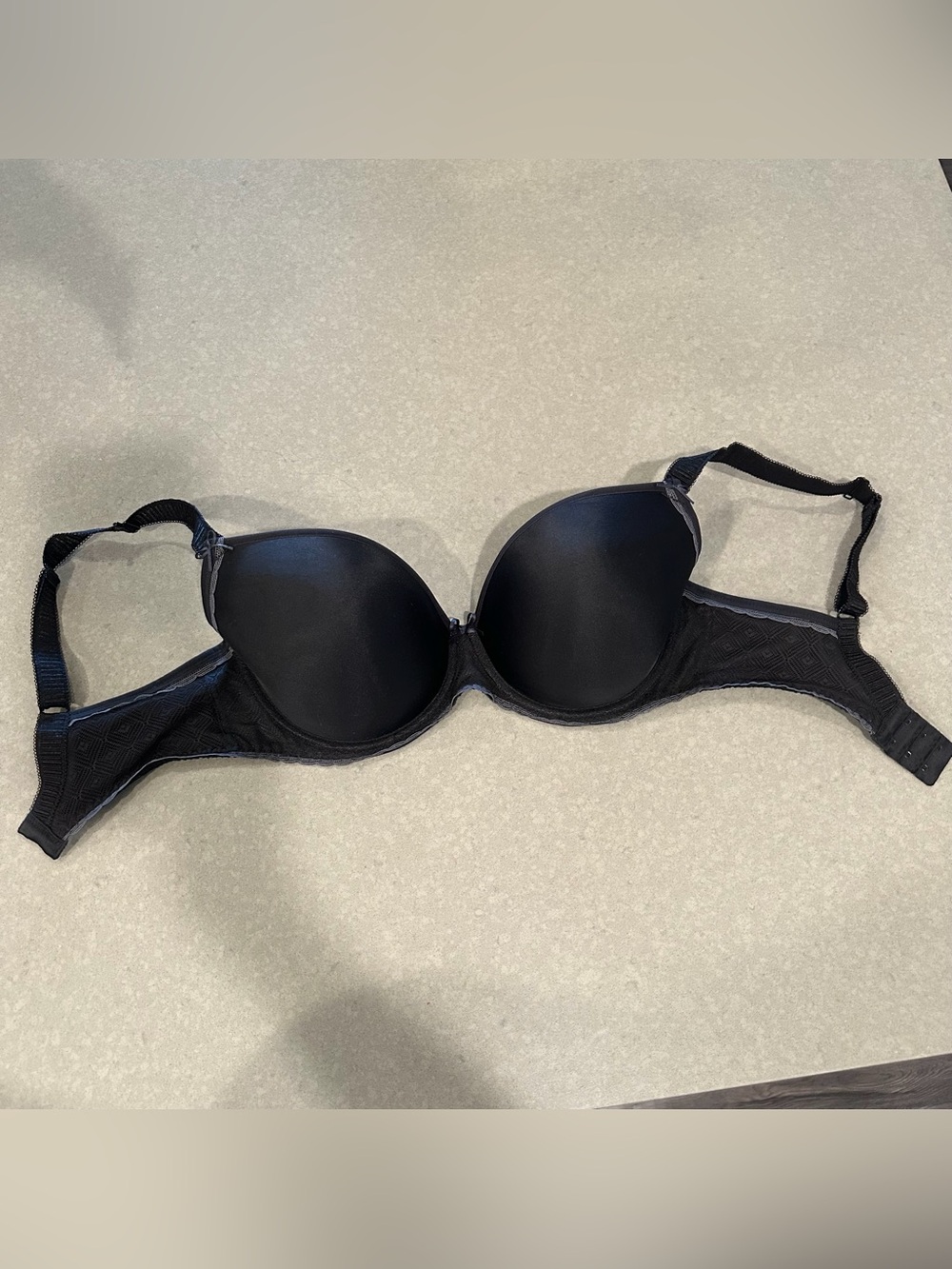 Freya Deco Vibe plunge bra 32FF UK / 32H US black NWOT